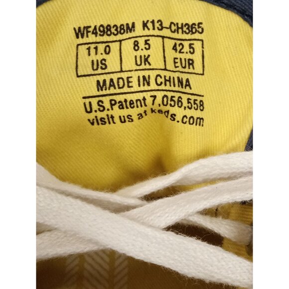 Keds Women's Blue Champion Mini Daisy Eyelet Lace-Up Shoes Size 11 - Picture 7 of 8